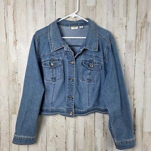 Cato Denim Jean Jacket Blue Size 18/20w